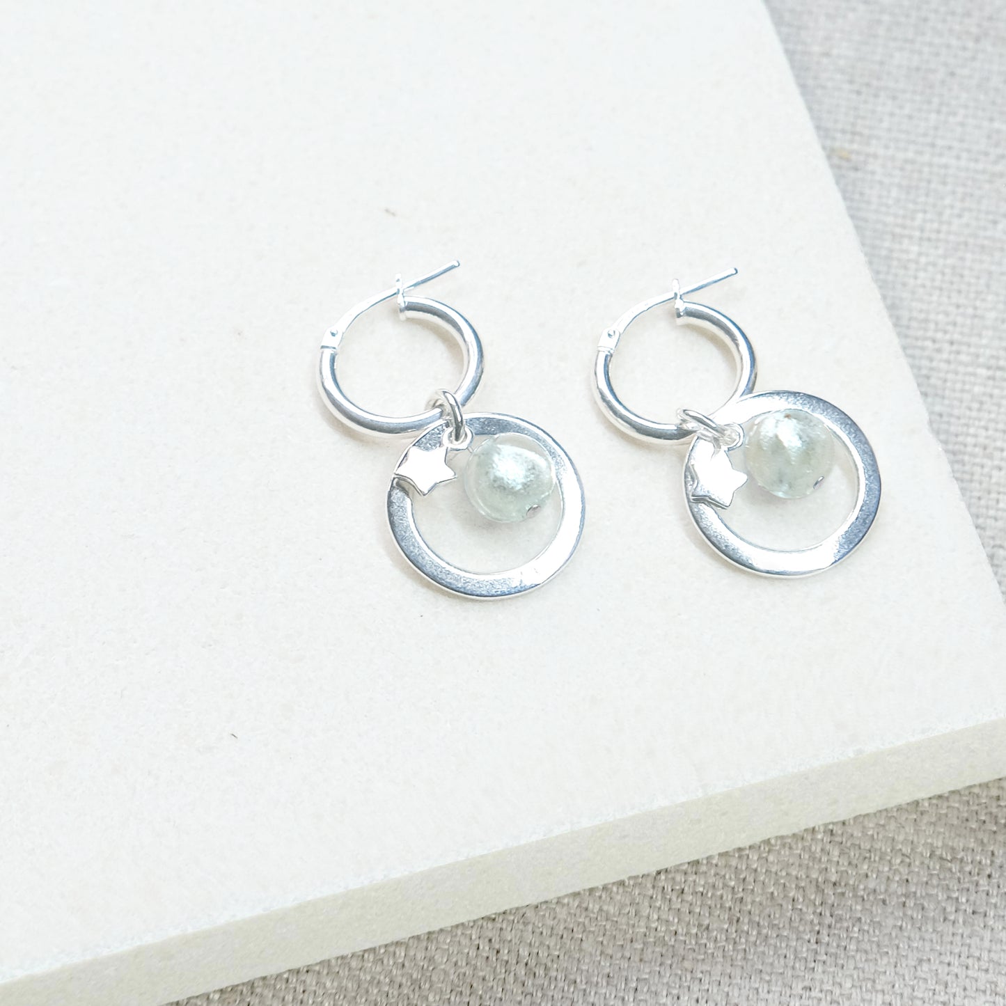 Harmony Hoop Earrings - Sterling Silver