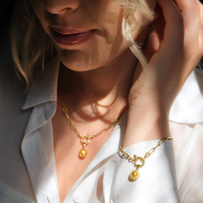 Shine On Charm Necklace - Gold vermeil