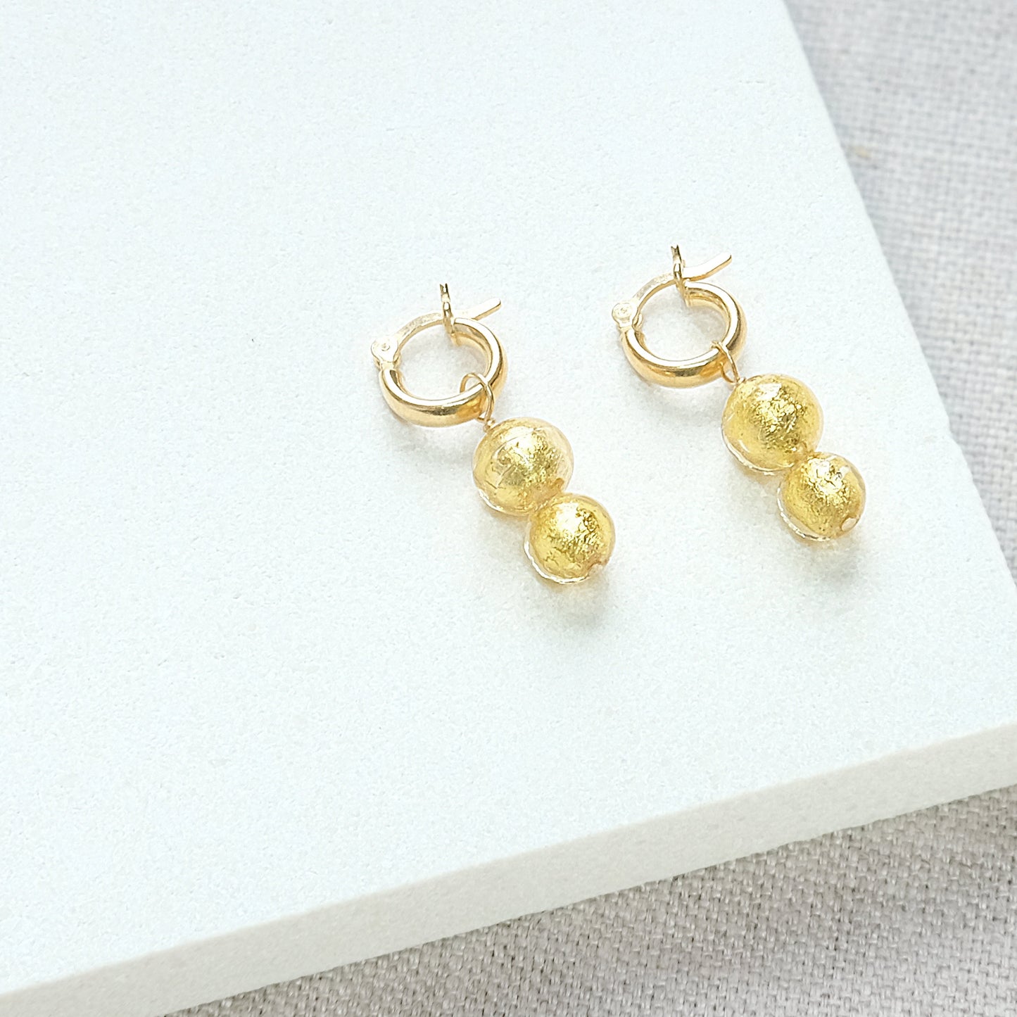 Shine On Duo Hoop Earrings - Gold Vermeil