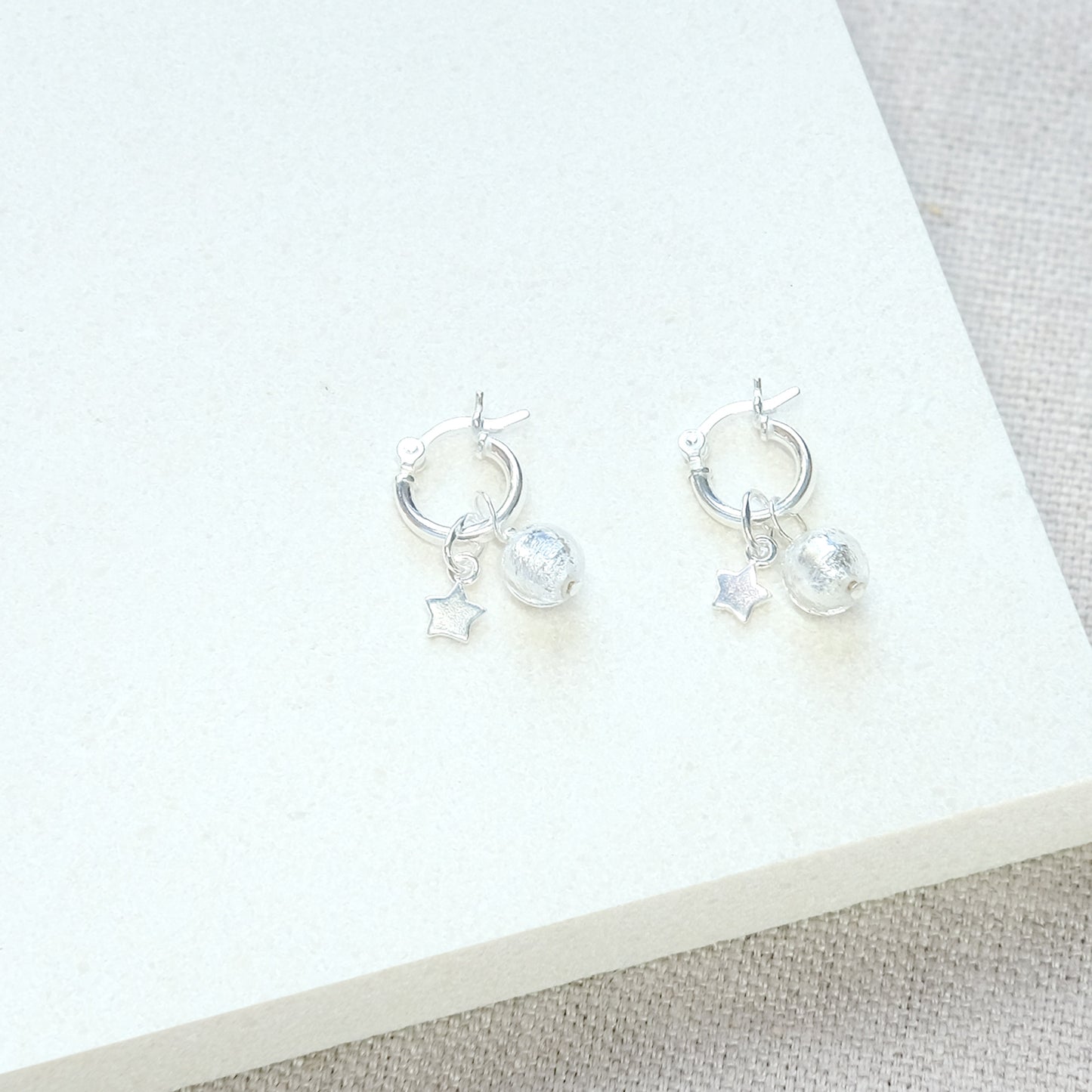 Shine On Huggie Earrings - Sterling Silver