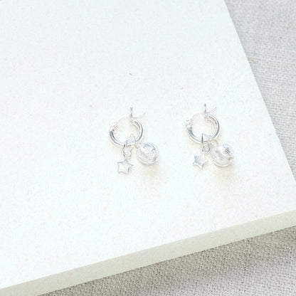 Shine On Huggie Earrings - Sterling Silver