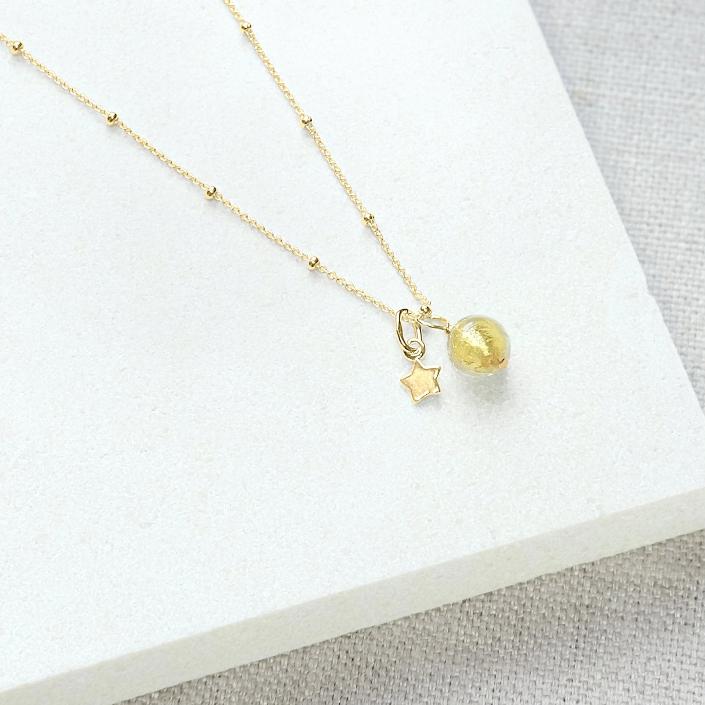 Shine On Star Pendant Necklace - Gold Vermeil