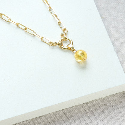 Shine On Charm Necklace - Gold vermeil