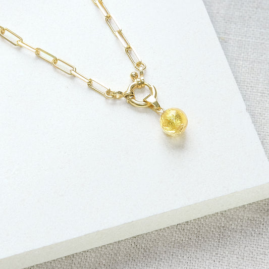 Shine On Charm Necklace - Gold vermeil