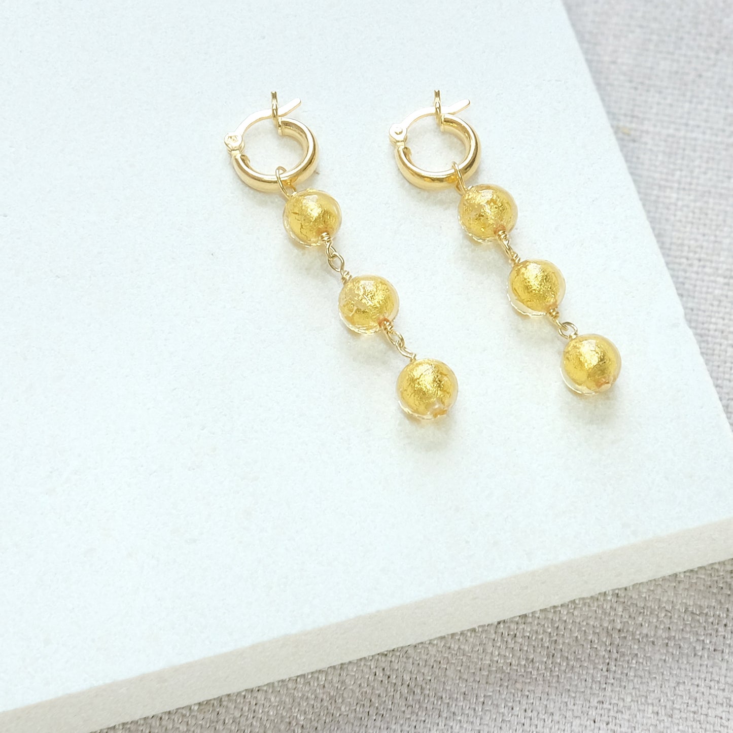 Shine On Trio Hoop Earrings - Gold Vermeil