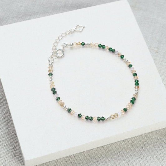 Stardust Bracelet - Emerald/Sterling Silver