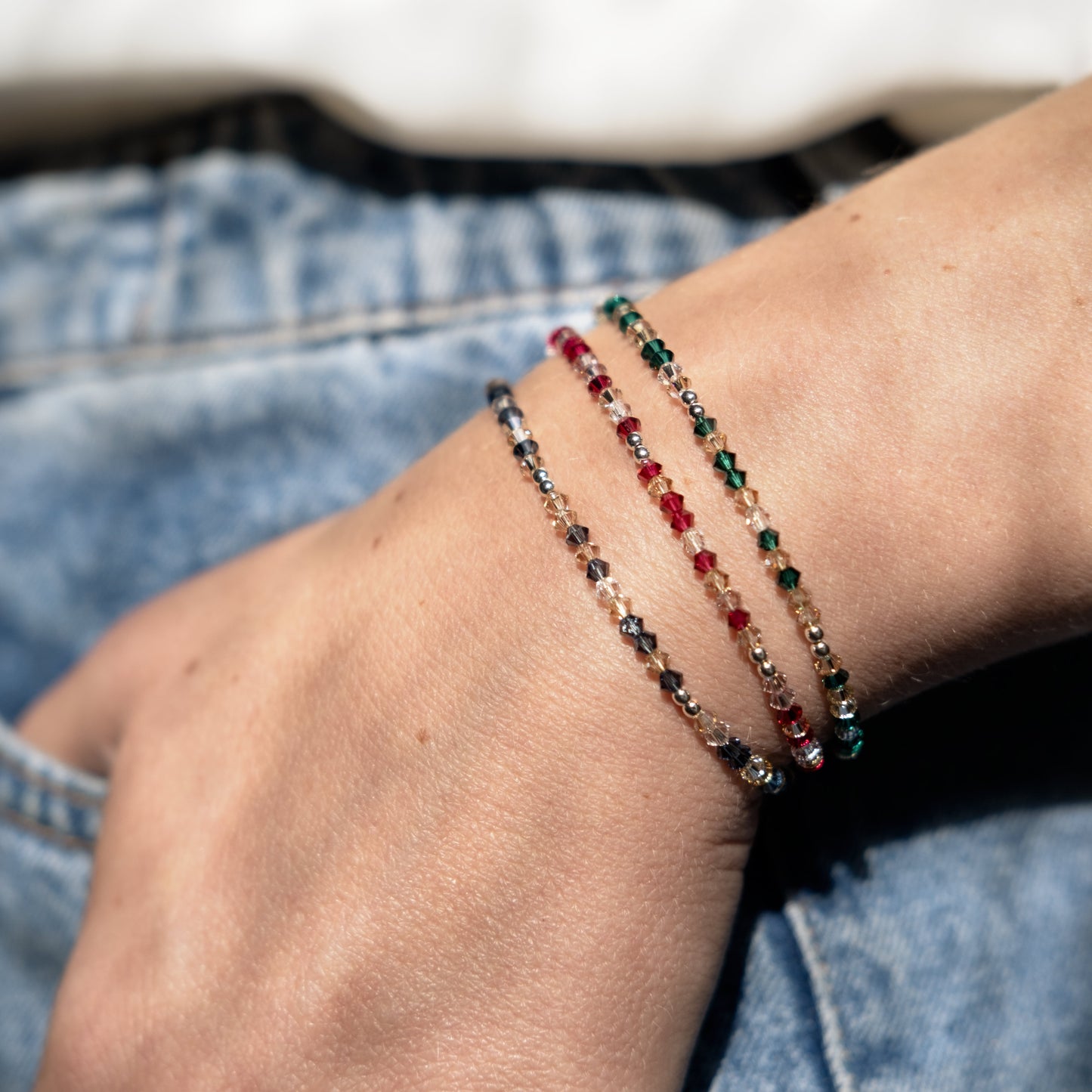 Stardust Bracelet - Emerald/Sterling Silver