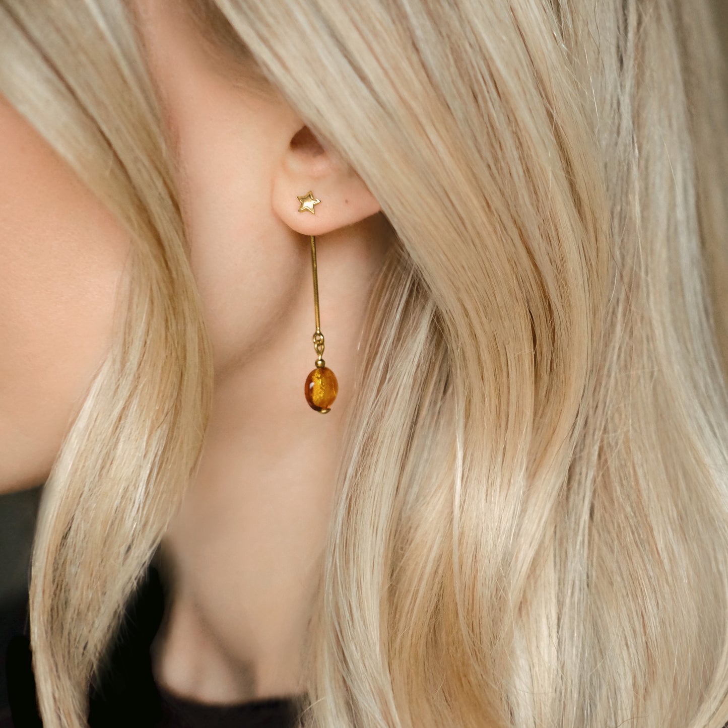 Star Stud Earrings - Gold Vermeil